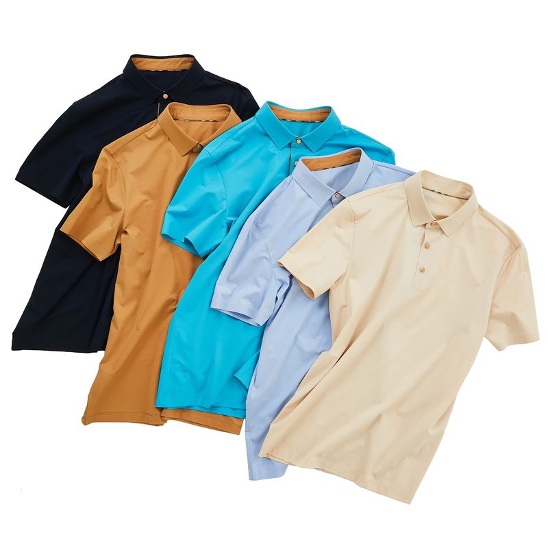 T-Shirt POLO de golfe de moda de corte superior T-Shirt simples bordado Impressão masculina aceitável