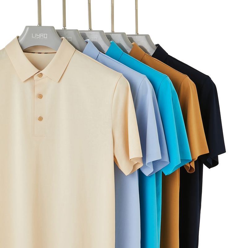 T-Shirt POLO de golfe de moda de corte superior T-Shirt simples bordado Impressão masculina aceitável