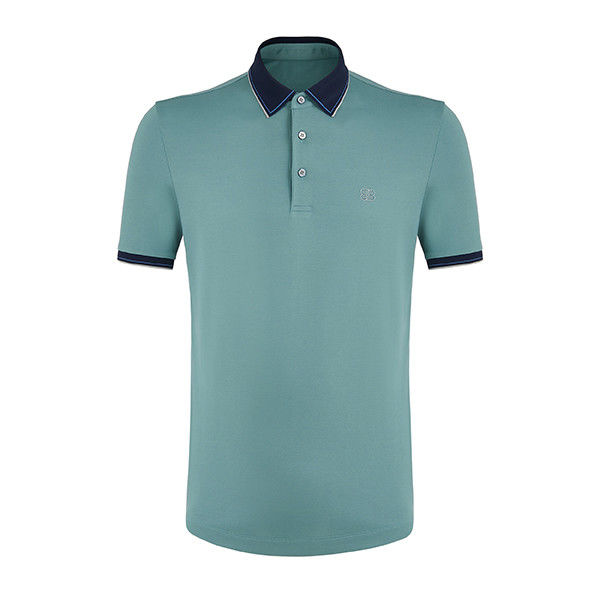 T-shirts de polo personalizados de tecido de algodão