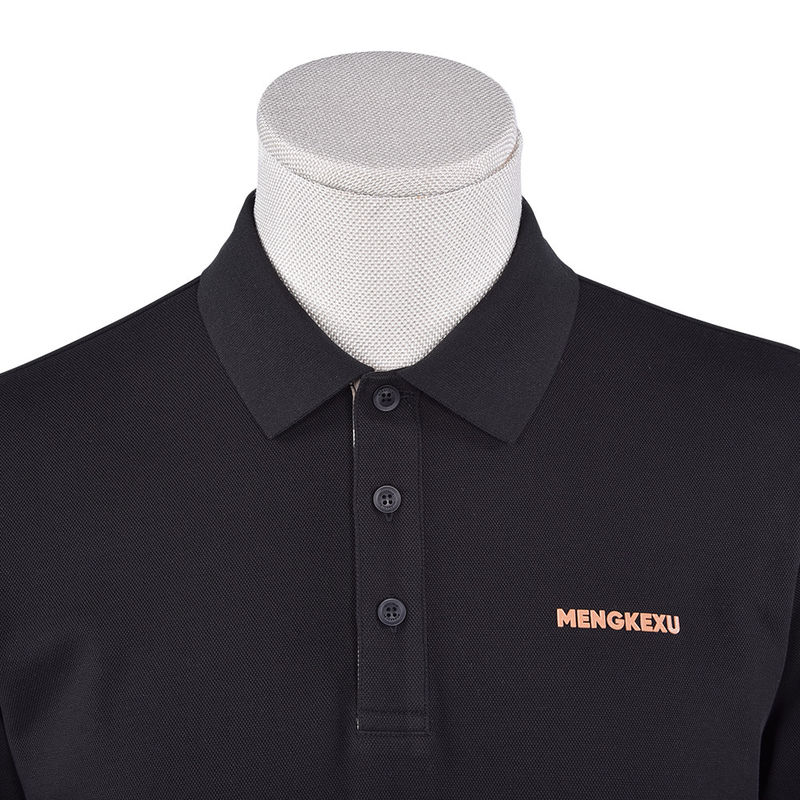 T-shirts de polo respiráveis de secagem rápida para homens de algodão Design personalizado comprimento regular