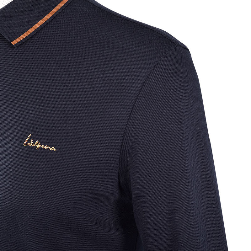 Venda por encomenda Custom Design Homens Plain Manga Longa Polo logotipo camisetas de algodão camisetas