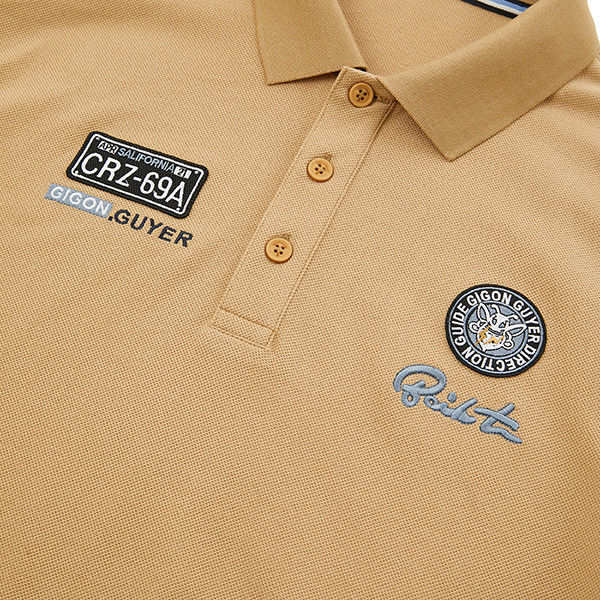 Camisas de polo personalizadas de alta elasticidade e respiráveis com logotipo bordado para roupas masculinas