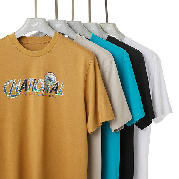 Camiseta de grande tamanho para mulheres simples 200gm S-6XL com colarinho O-Neck