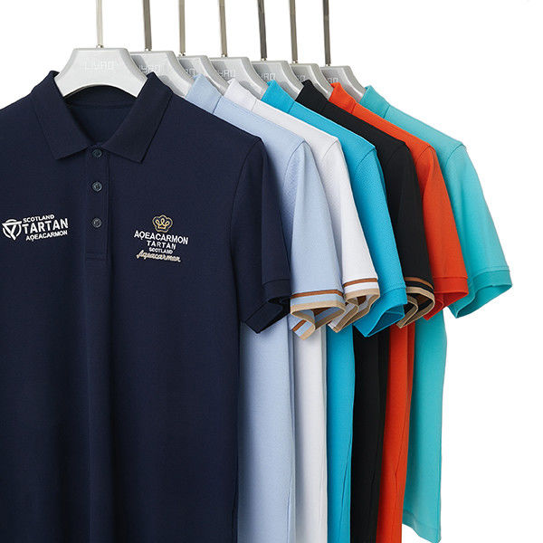 T-shirts de polo de algodão para homens com logotipo bordado e impressão de sublimação
