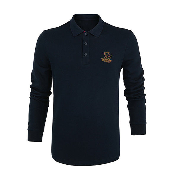 Camisa de polo masculina de design com peso de tecido 170-210 gramas e método de impressão verde
