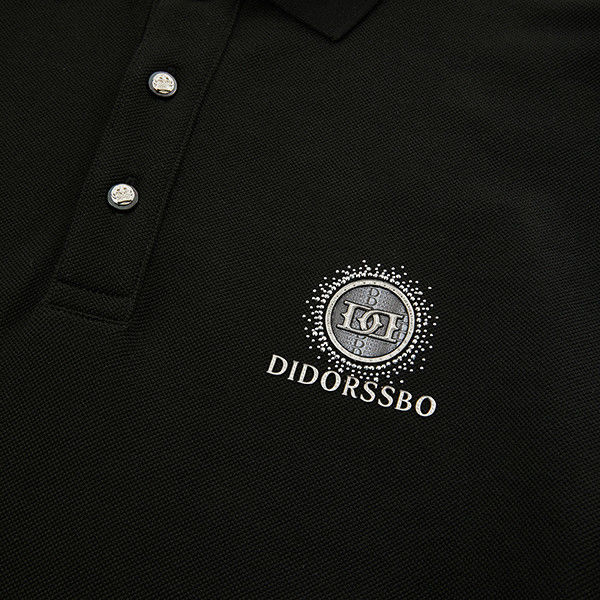 Verão Diário Desporto Casual Camisa de Polo Homem 95% Algodão 5% Spandex Secagem Rápida