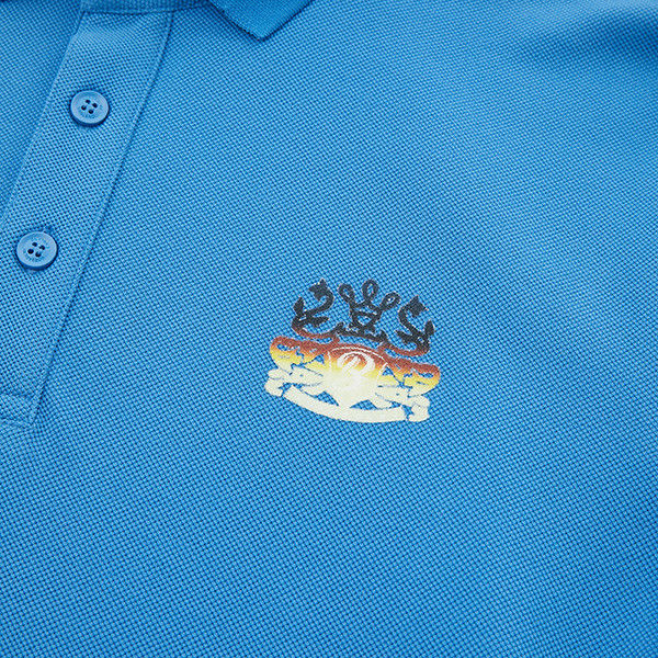 Camisas de polo masculino de algodão de manga curta Anti-pilling com cor de logotipo personalizado