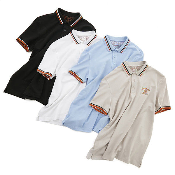Camisa de polo masculina 100% de algodão com logotipo personalizado para uso casual