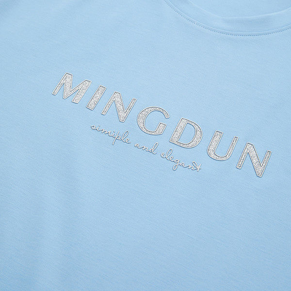 OEM ODM 100% de algodão camiseta de manga curta 300 Gsm com logotipo personalizado