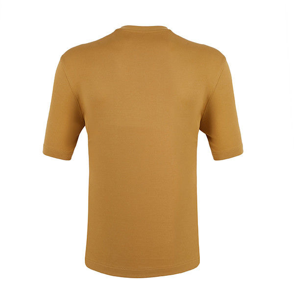 Logotipo personalizado T-shirt branco laranja para homem estilo casual com design simples grande