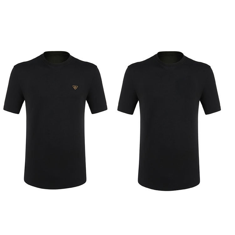 Camisa branca de padrão em relevo para homens em grande formato e 100% algodão