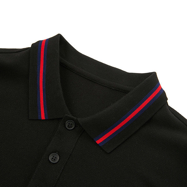 T-shirt de pólo simples de verão para homens com logotipo personalizado e colarinho para baixo