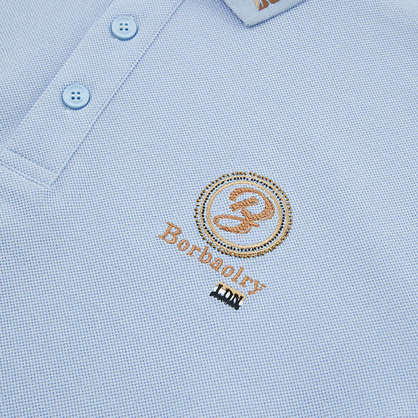 Logotipo de cor personalizada Verde Azul Camisa de Polo Esportivo 2024 O mais novo tecido confortável Peso 170-210 gramas