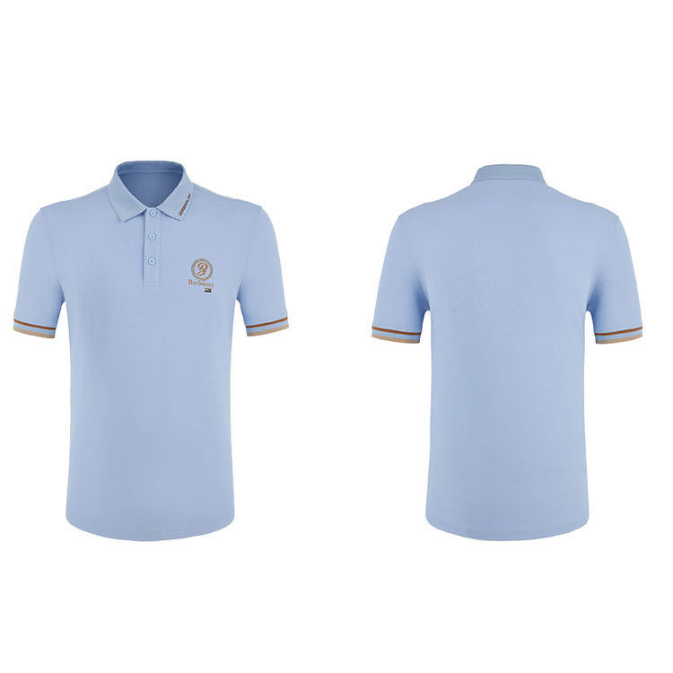 Logotipo de cor personalizada Verde Azul Camisa de Polo Esportivo 2024 O mais novo tecido confortável Peso 170-210 gramas