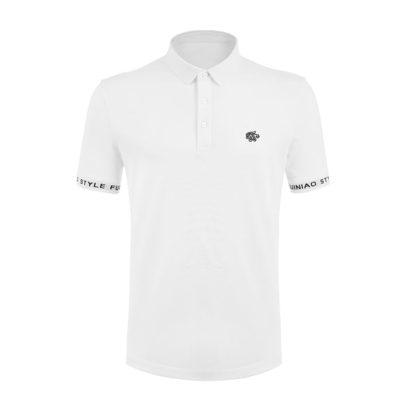 Camisas de pólo masculinas de golfe de verão com colar Trundown Custom Impressão em relevo Anti-Pilling