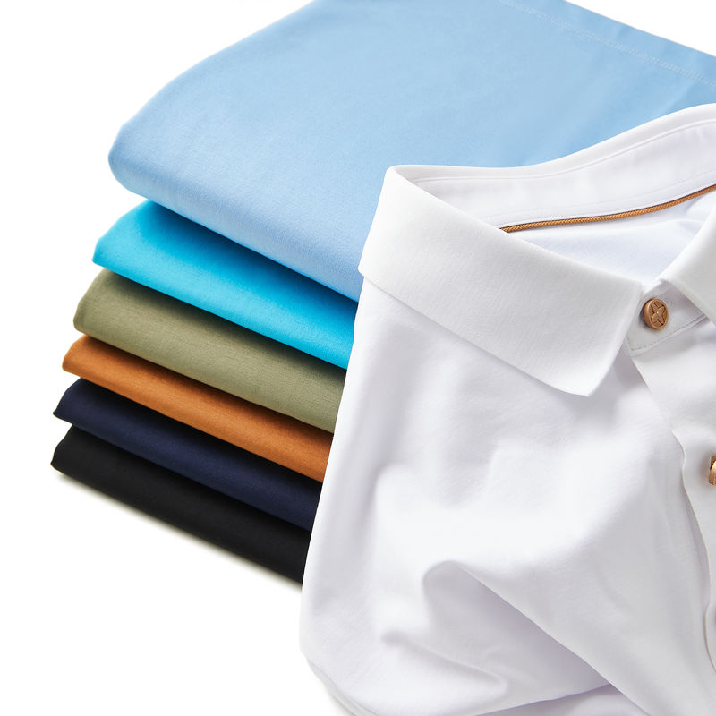 Logotipo de bordado personalizado sem costura camisas de polo masculinas 100% de algodão camisetas de polo ODM masculino