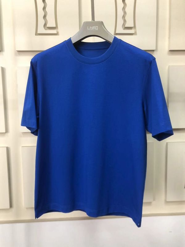 Camisa de pescoço redondo 100% de algodão padrão personalizado LOGO 64168Y7068