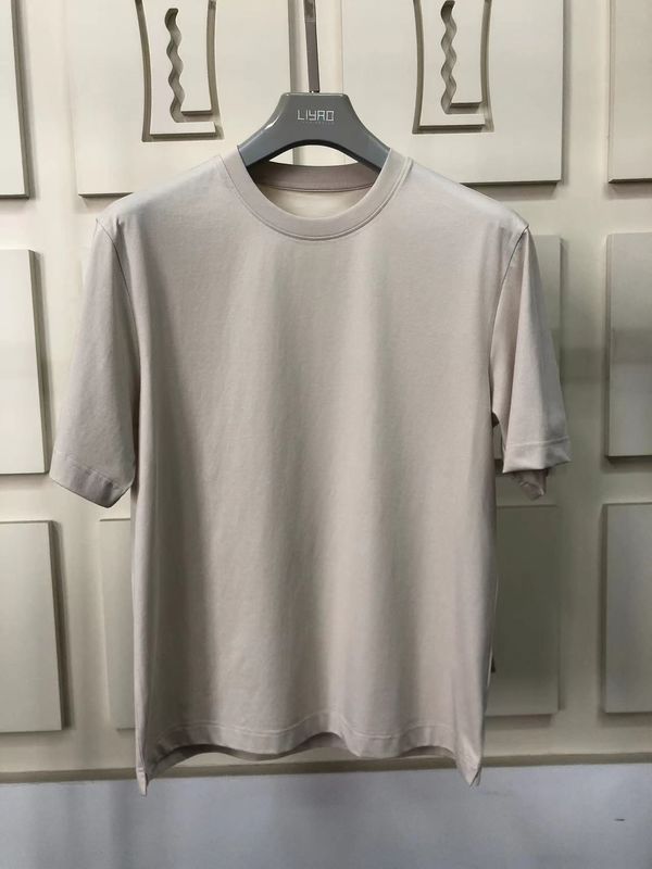 Camisa de pescoço redondo 100% de algodão padrão personalizado LOGO 64168Y7068