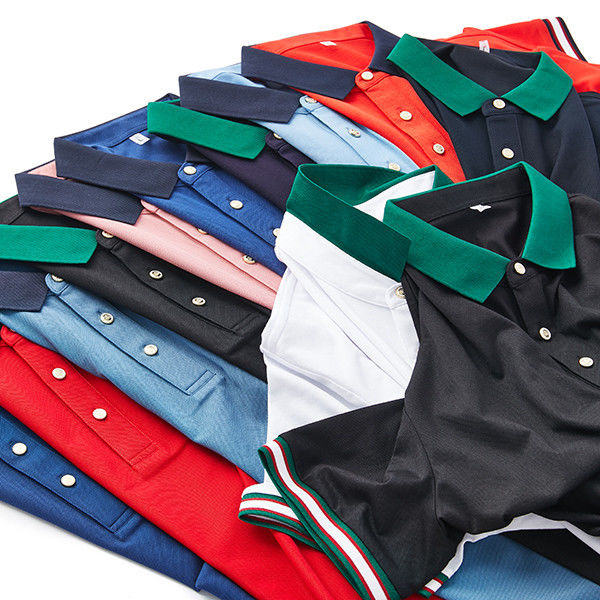 Camiseta de polo de manga curta masculina com logotipo personalizado Casual bordado Polo de moda