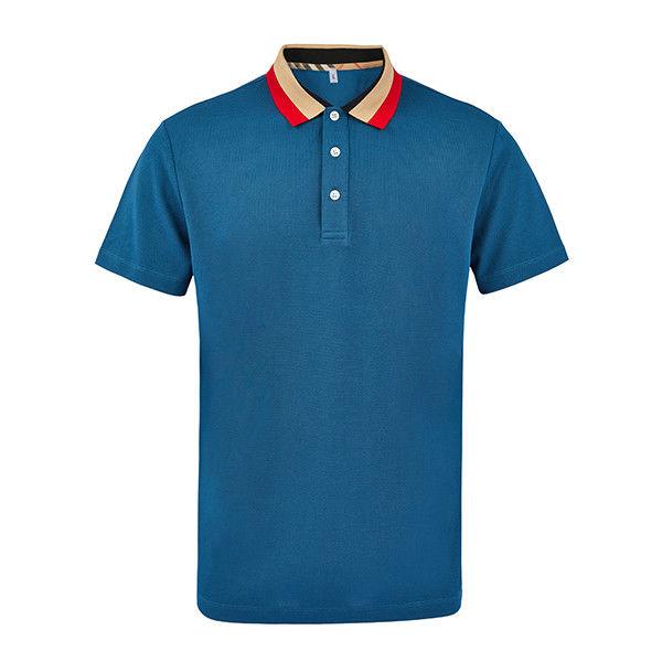 Camisas de polo femininas de manga curta de malha Tintas simples anti-rugas OEM ODM
