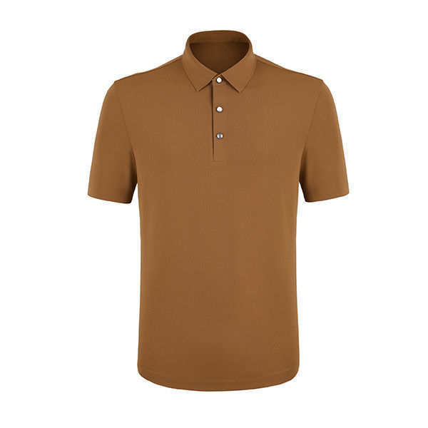 Camiseta de polo masculina com logotipo personalizado de algodão com design sem costura