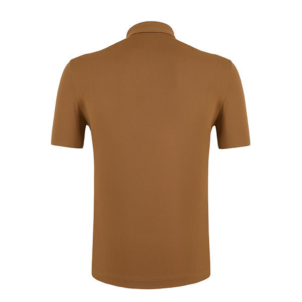 Camiseta de polo masculina com logotipo personalizado de algodão com design sem costura