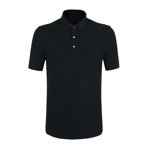 Camisa de polo de manga curta para homens Design moderno respirável Casual flexível confortável