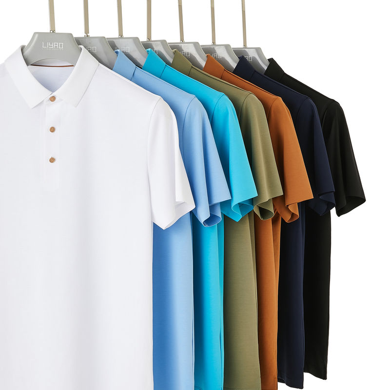 Verão Outono Camisas customizadas de polo com logotipo Camiseta de manga curta de polo simples masculino