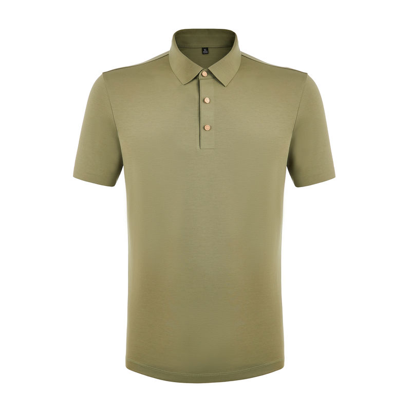 Verão Outono Camisas customizadas de polo com logotipo Camiseta de manga curta de polo simples masculino