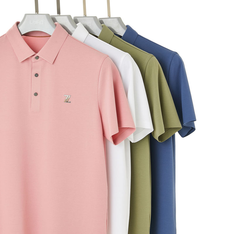 Primavera Verão Outono 100% algodão Logotipo personalizado ODIN Camisa de polo anti-rugas para homens