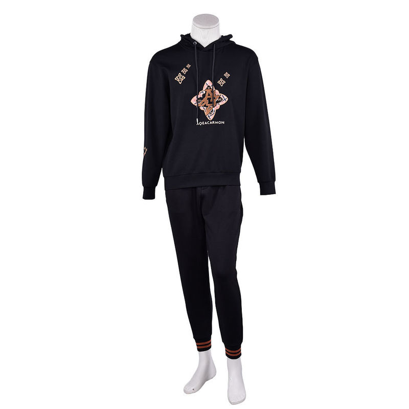 Jogging Homens de algodão Hoodie Sweat Wicking Logotipo padrão personalizado 450Gsm Para esportes