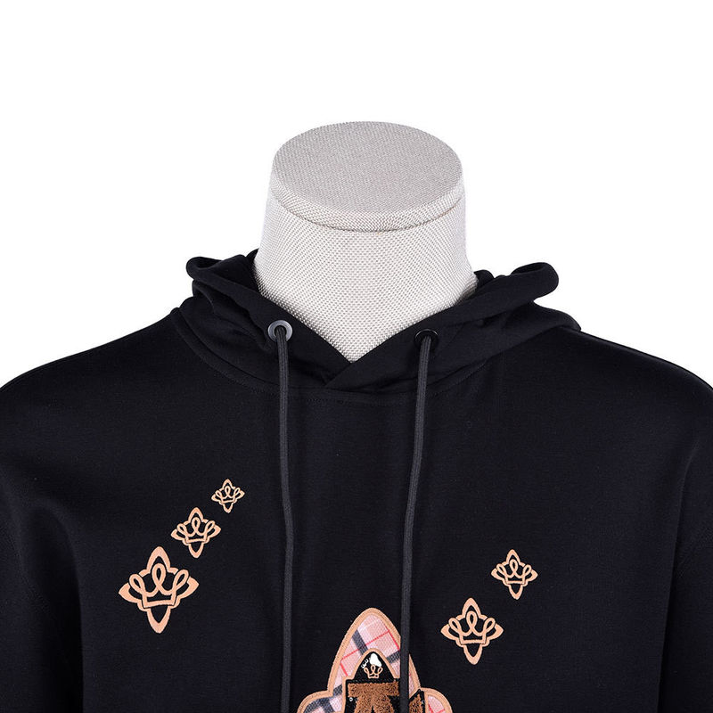 Jogging Homens de algodão Hoodie Sweat Wicking Logotipo padrão personalizado 450Gsm Para esportes