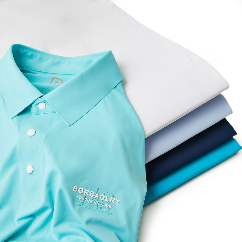 Camisa de polo para homens 170-210 gramas Tecido de malha personalizado