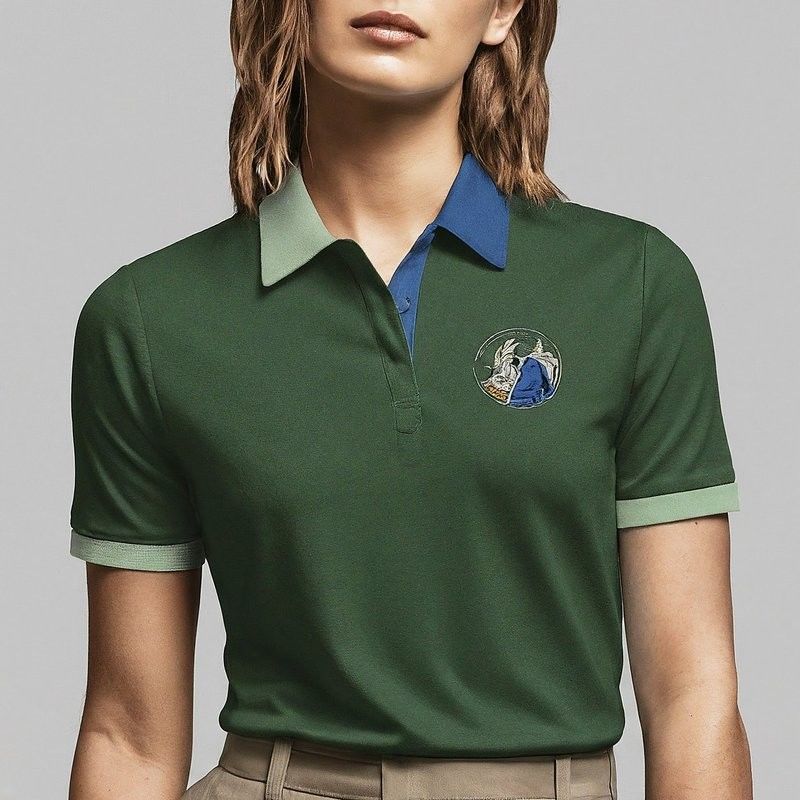 Casual Golf Mulheres Polo camisas personalizadas Multicolor com logotipo bordado