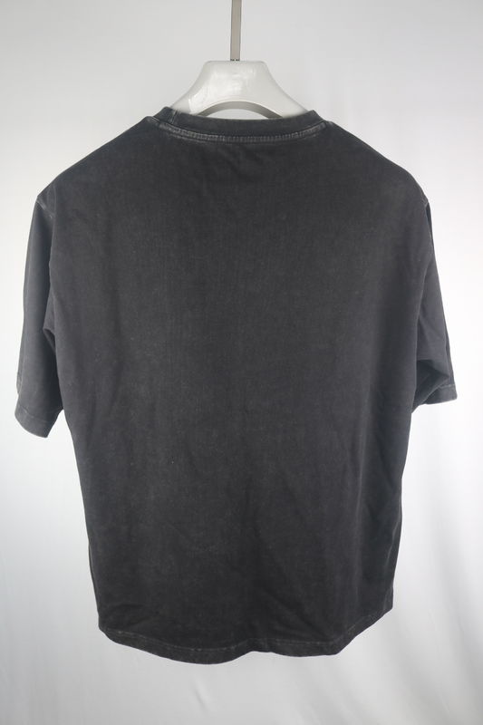 Limpeza de ácido casual 100% de algodão camisetas pesado 230 260gm grande
