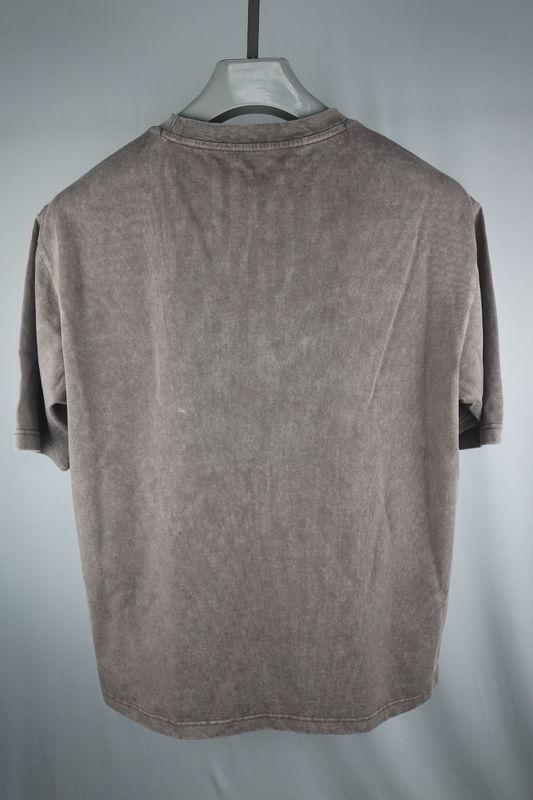 Limpeza de ácido casual 100% de algodão camisetas pesado 230 260gm grande