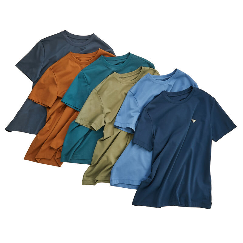 Camiseta Casual com Logotipo Personalizado, Tamanho e Cor, Anti-rugas, Respirável, Lisa, Secagem Rápida, Algodão, Gola Redonda em V