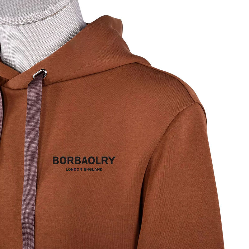 Atacado de Alfaiataria Exquisita Verão Outono Usar Algodão feito sob medida Logotipo de Design de Cor Bordado Hoodies Essenciais Homens