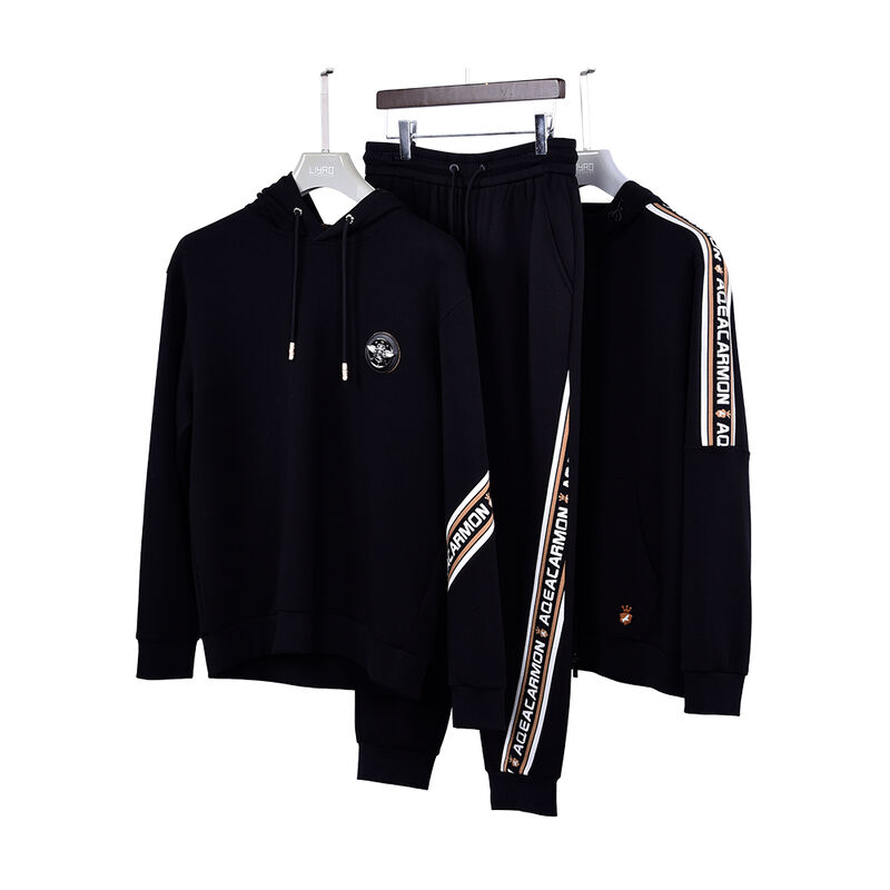 Plus Size Windproof Custom Logo Design Homens Hoodie Set Sustentável Hoodie de alta qualidade Trajes Esportivos Sweatpants Suéter