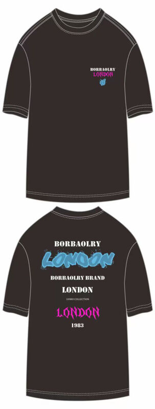 Preço Competitivo Camiseta Oversize Pesada 100% Algodão Preta Gola O com Logo Personalizado para Homem