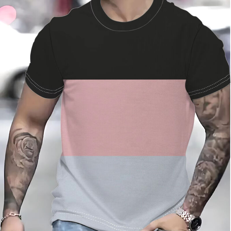 T-shirt masculino de duplo feitiço poliéster secar rápido confortável logotipo de sublimação personalizado ginásio camisetas esportivas para homens