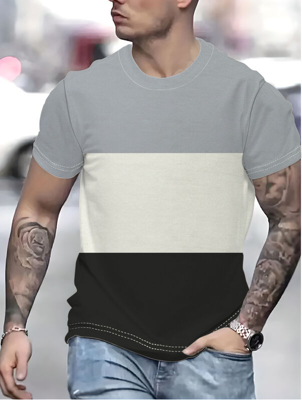 T-shirt masculino de duplo feitiço poliéster secar rápido confortável logotipo de sublimação personalizado ginásio camisetas esportivas para homens