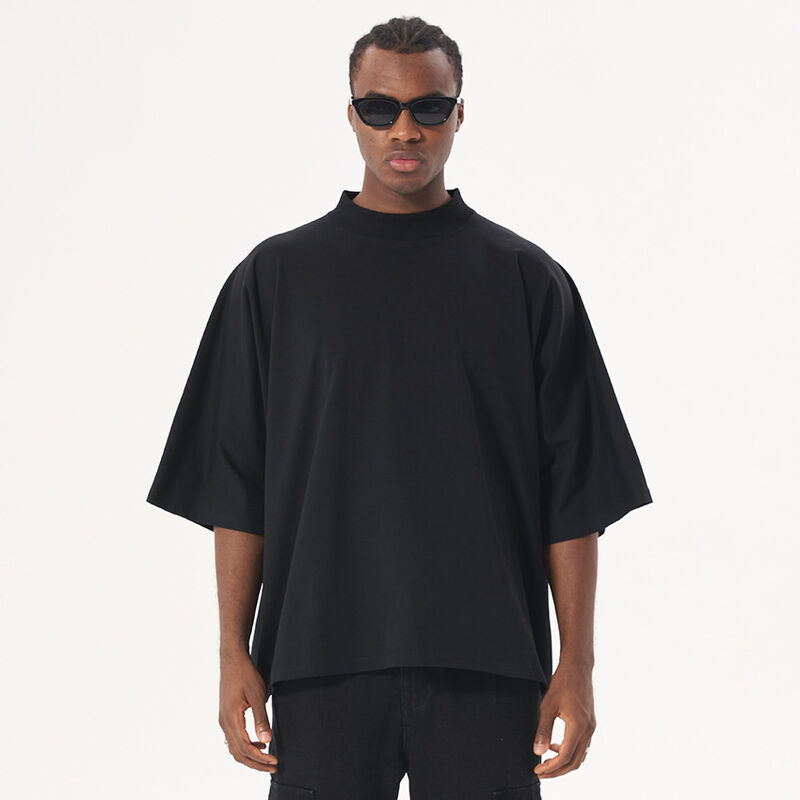 Camisetas de Fabricantes de Roupas Personalizadas 220 Gsm Camiseta Pesada Camiseta Cropped Boxy Sem Costura