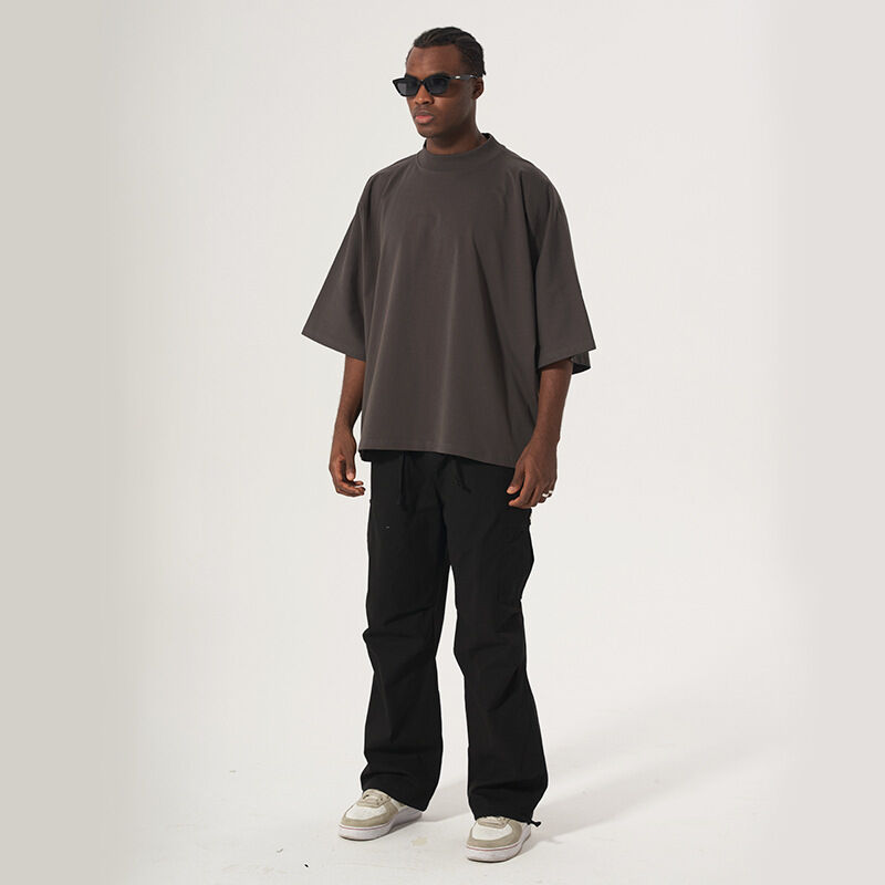 Camisetas de Fabricantes de Roupas Personalizadas 220 Gsm Camiseta Pesada Camiseta Cropped Boxy Sem Costura