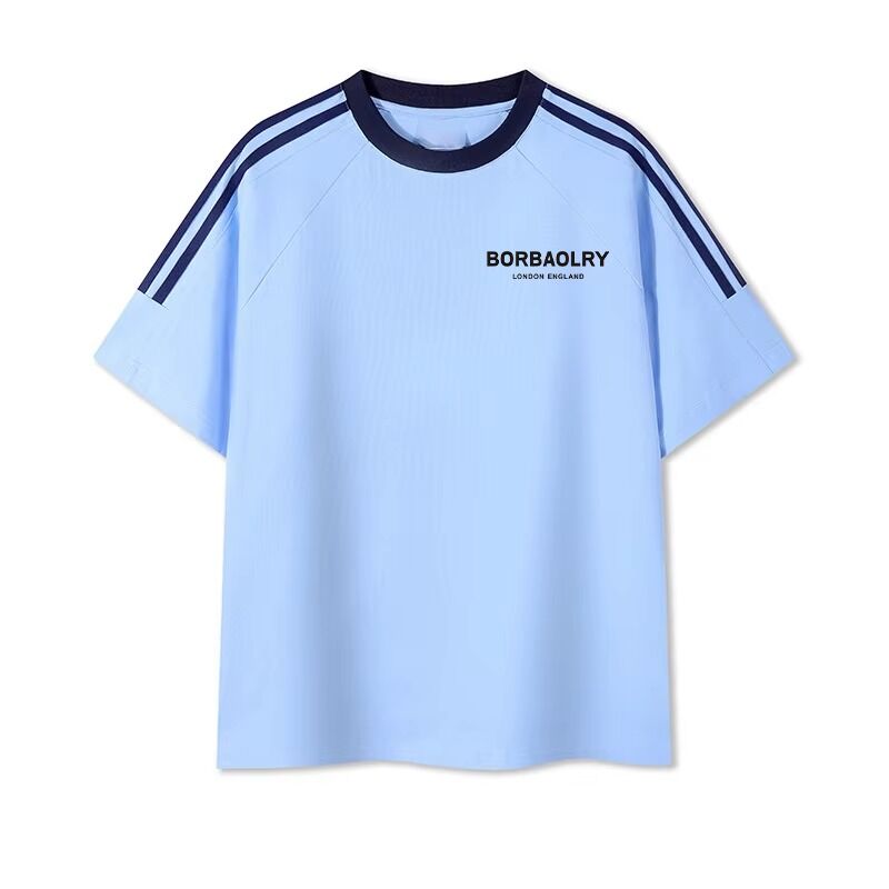 Homens O-Neck Regular Tricoteado T-Shirts de algodão tingido Confortável Men's Blend Impressão Sweet Shirt para Homens