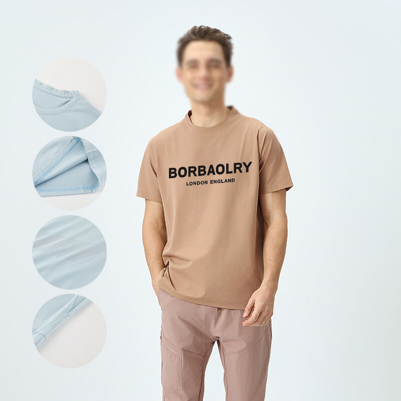 T-shirt masculino de alta qualidade T-shirt de estilo High Street estiramento de grande porte T-shirts gráficos T-shirts essenciais de verão