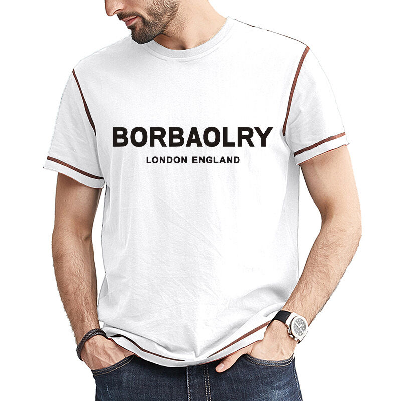 Logotipo personalizado em Fitness Compressão T-shirt de ginástica secagem rápida músculo respirável masculino vestidos desportivos manga atlética T-shirt apertado