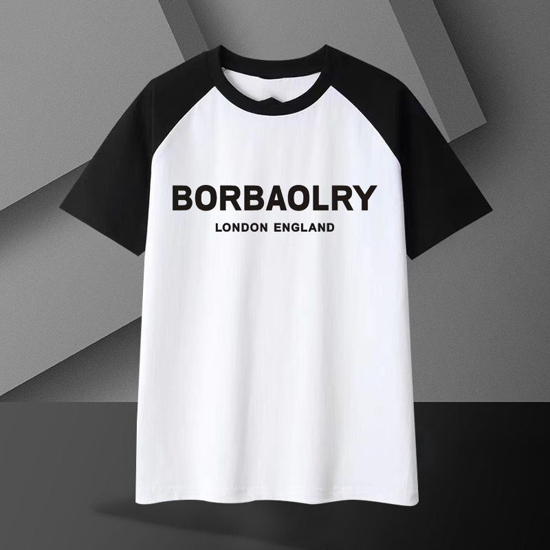 Camiseta de Algodão Pesado Masculina 220 Gramas Respirável Oversized Manga Curta Estampa Lisa Casual Longa Malha