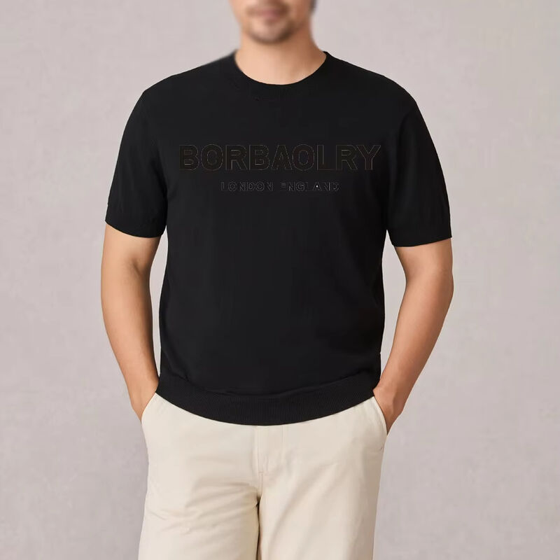 T-shirt de corrida de ginástica masculina de venda por atacado T-shirt de secagem rápida T-shirt de impressão personalizada