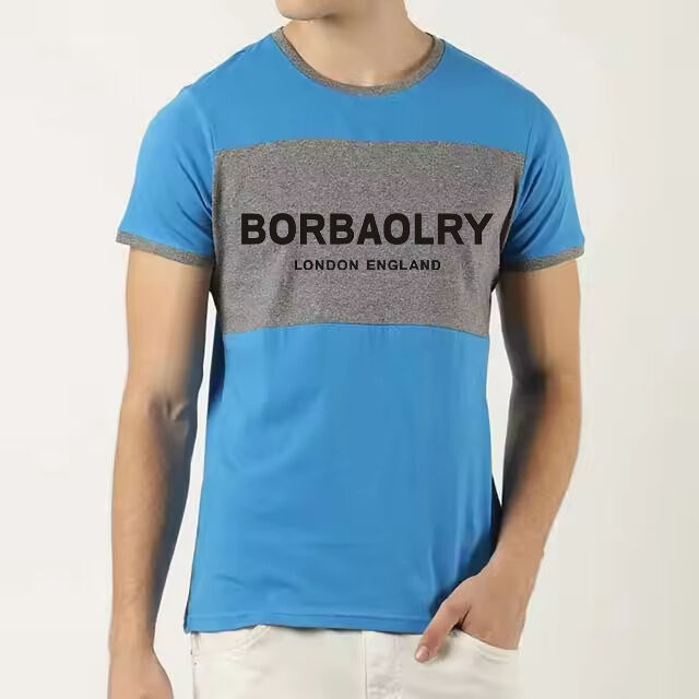 Camiseta Masculina de Verão 2025 Algodão Tecido Modelagem Solta Personalizada Atacado OEM Suportado Nova Camiseta Boa a Preço Barato